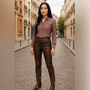 NWT Sundance Brown Straight Leg Pants